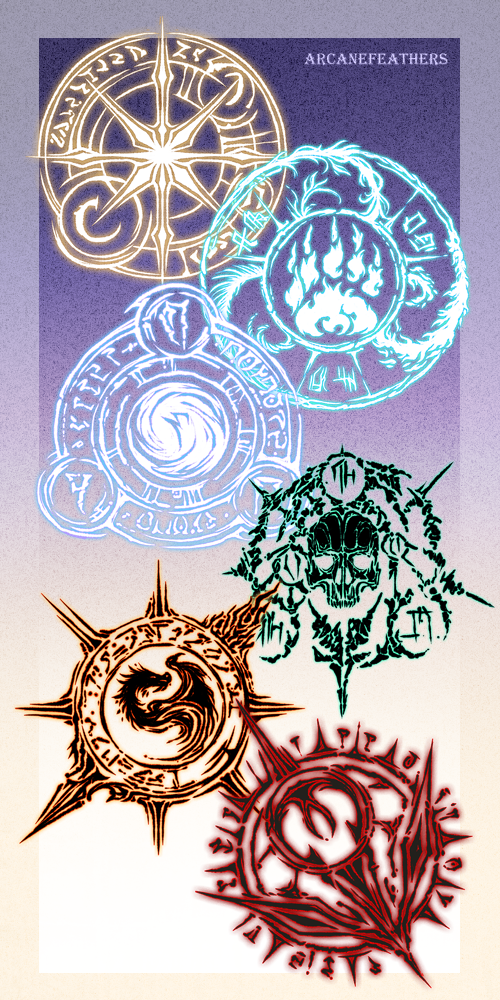 ESO Class Glyphs by arcanefeathers on DeviantArt