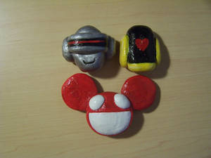 Daft punk and Deadmau5 magnets