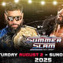 SUMMERSLAM 2025 CUSTOM POSTER JEY VS SETH ROLLINS