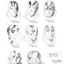 Abe Sapien facial studies