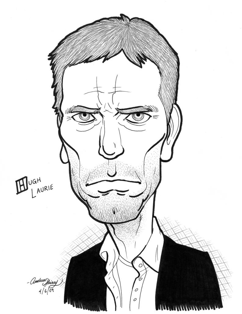 Hugh Laurie caricature