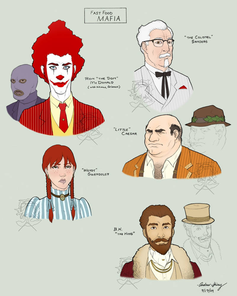 Fast Food Mafia by silentsketcher