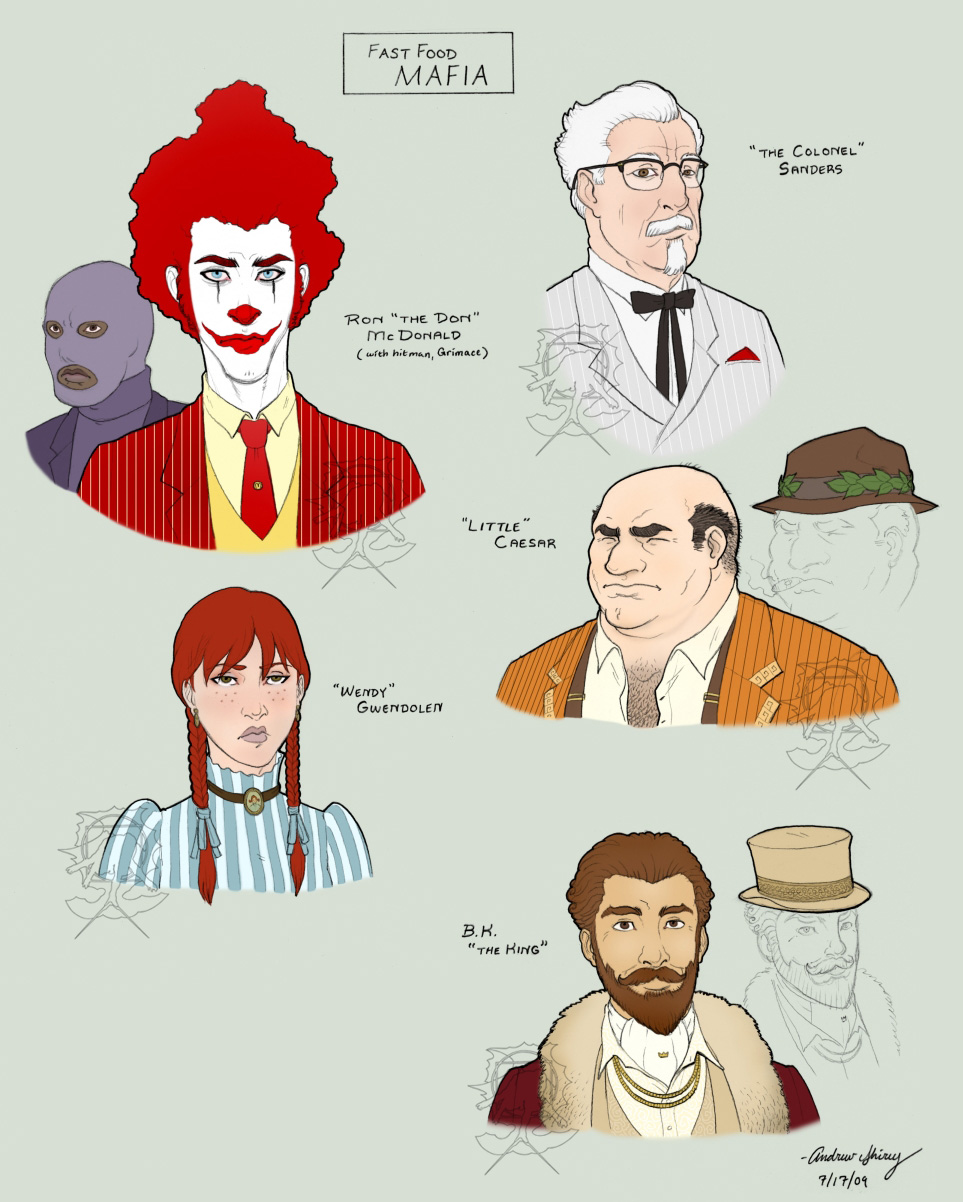 Fast Food Mafia by silentsketcher