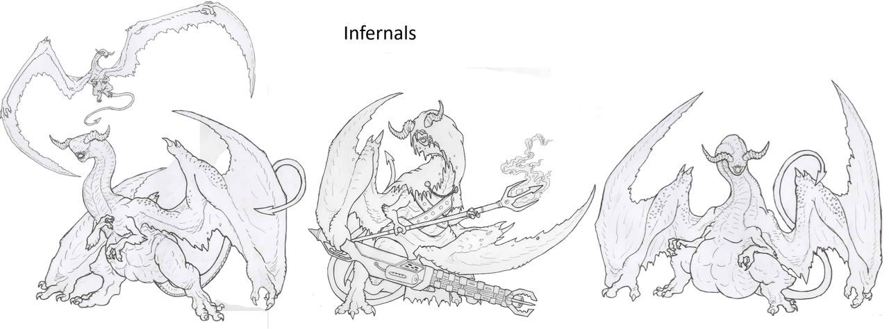 Wyrdverse Extra-Dimensional Species: Infernals by Beastrider9 on DeviantArt