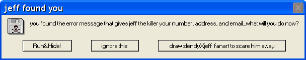 Error Message jeff