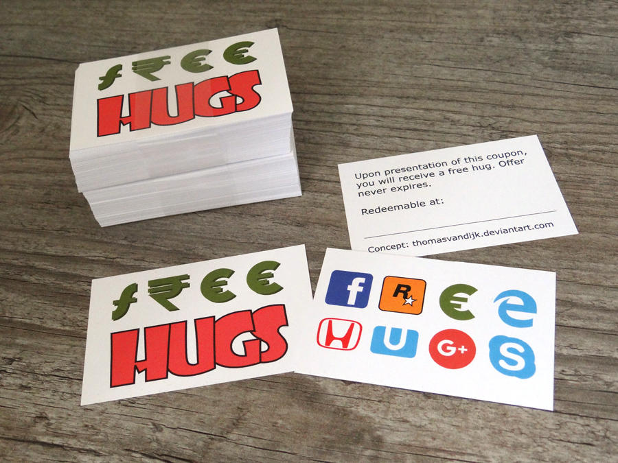 Free Hugs Coupon by Dynoboot on DeviantArt