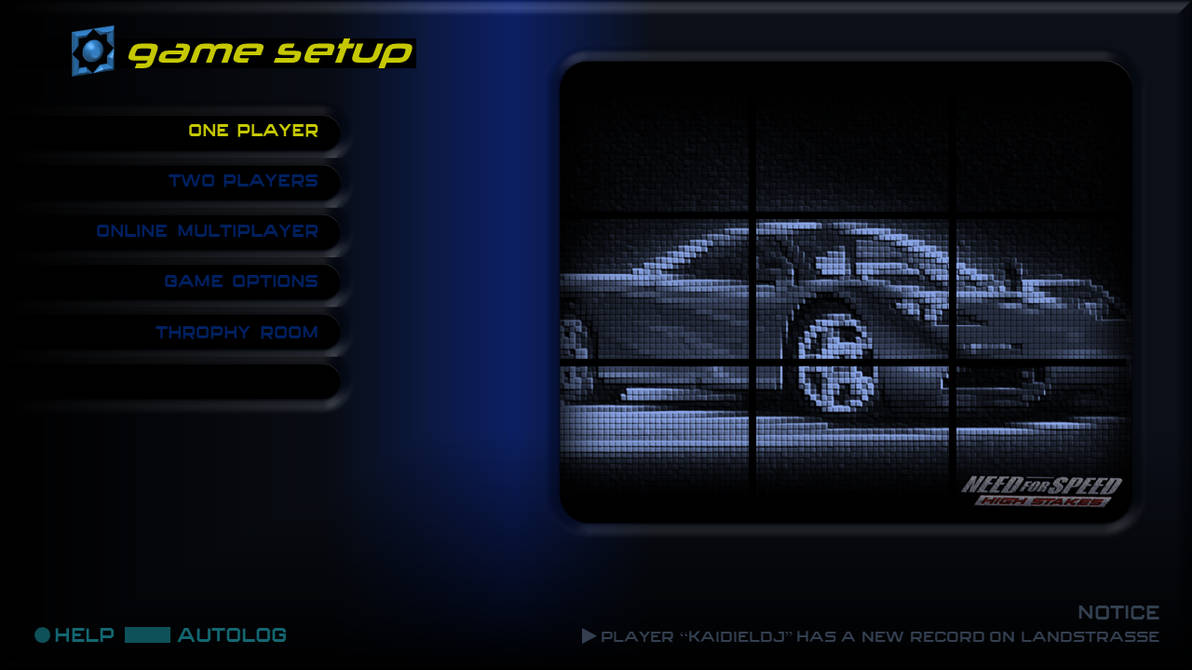 Need For Speed Mod Menu Need For Speed: High Stakes (remake menu) by Kaidiel40 on DeviantArt