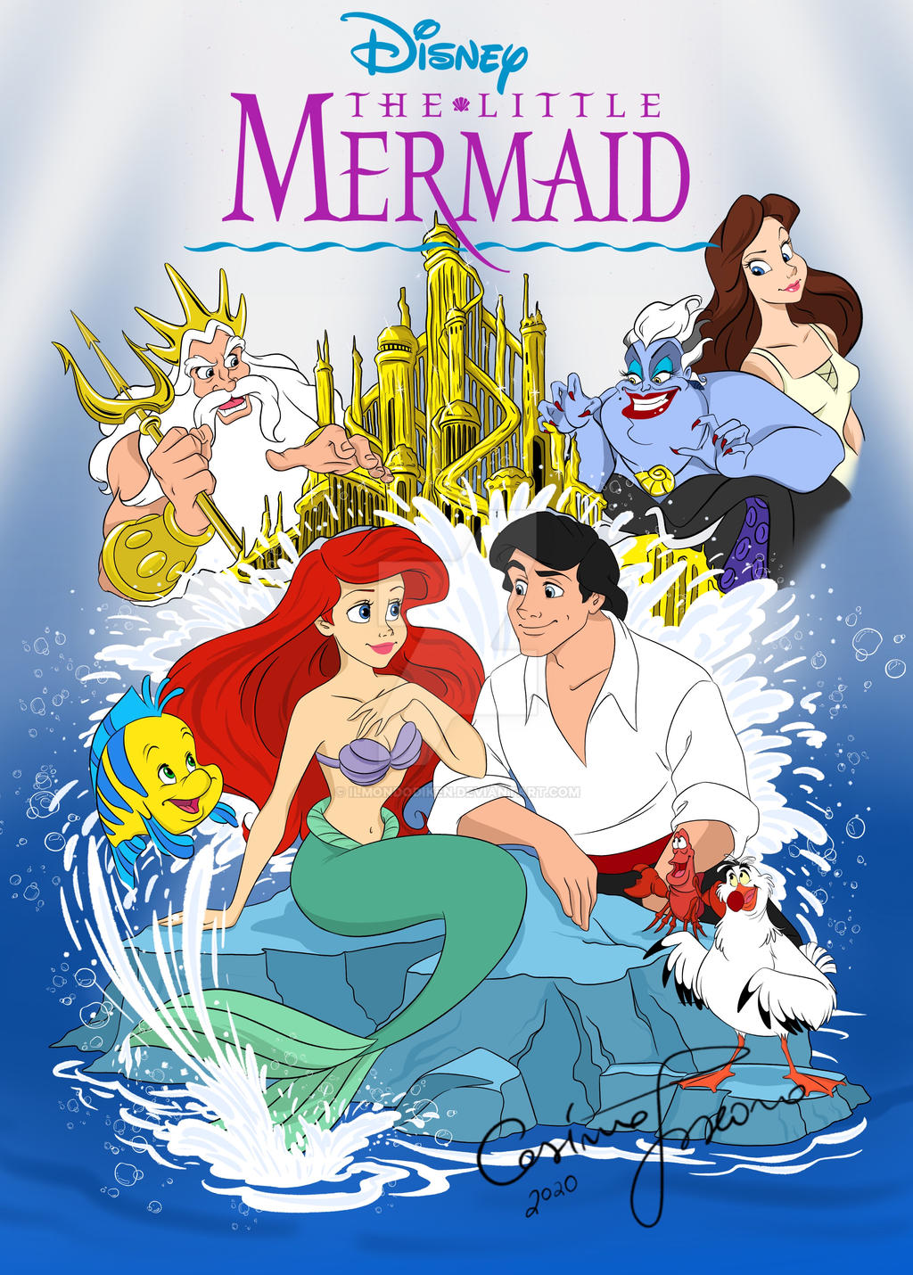 Little mermaid vhs cover my version by Ilmondodiken on DeviantArt