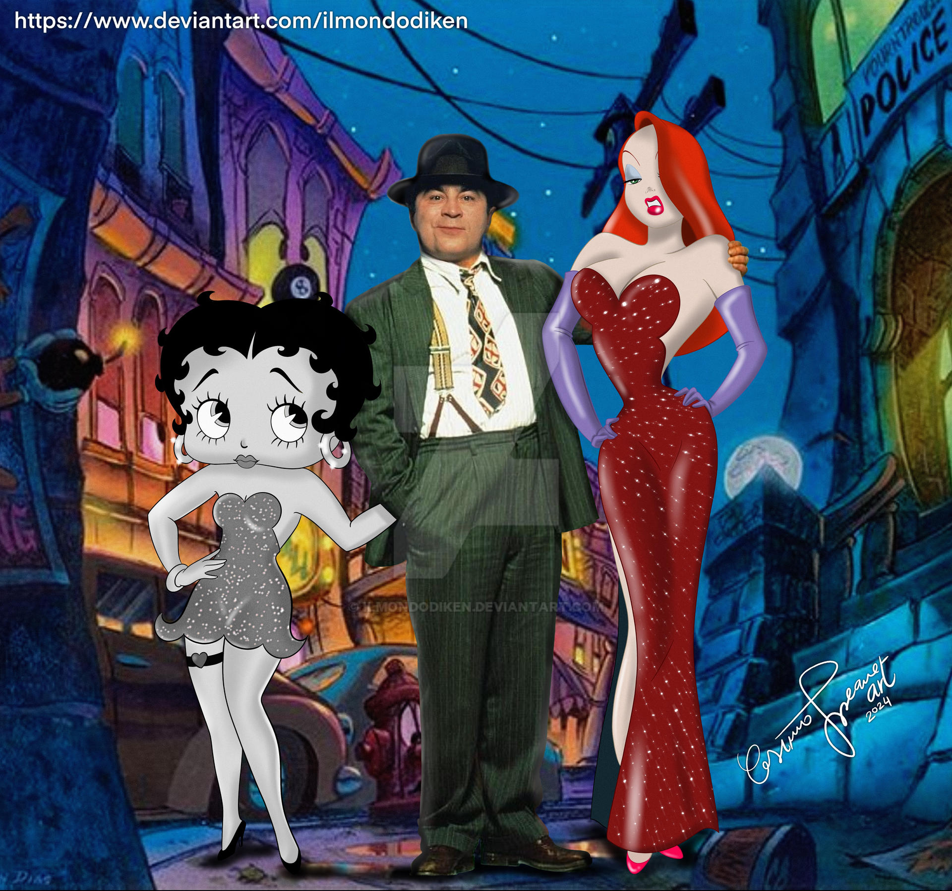 Eddye Valiant Jessica Rabbit and Betty Boop by Ilmondodiken on DeviantArt