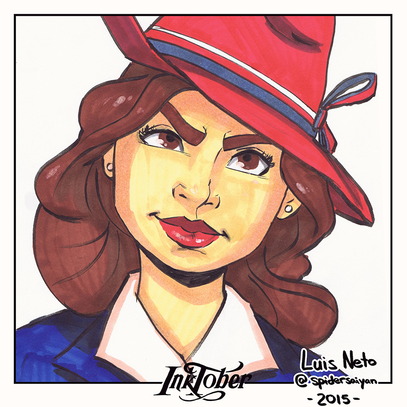 Inktober Day-1 - Agent Carter