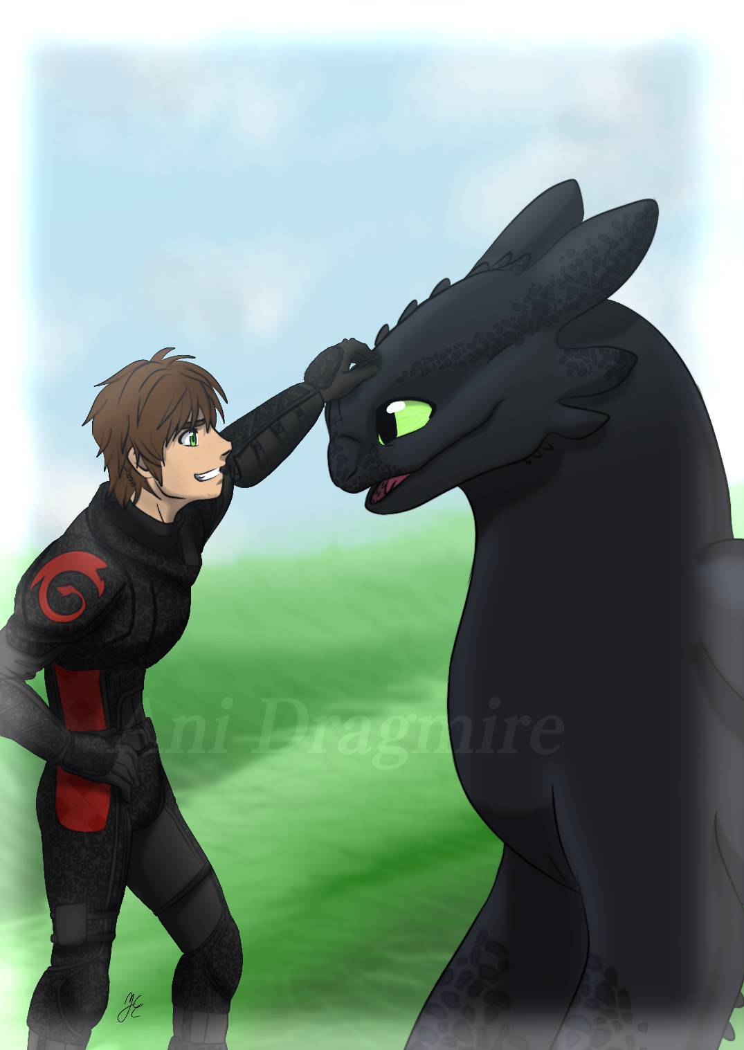 Hiccup And Toothless By AniDragmire On DeviantArt hiccup-and-toothless-by-anidragmire-on-deviantart
