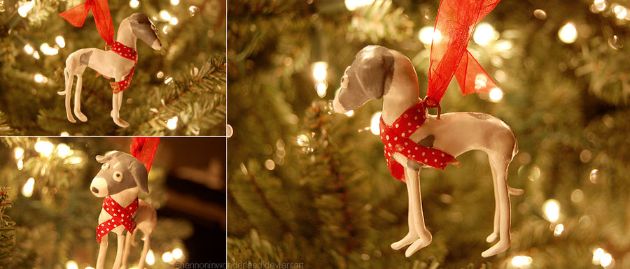 Italian Greyhound Christmas Ornament By Shannoninwonderland On Italian Greyhound Christmas Ornament By Shannoninwonderland