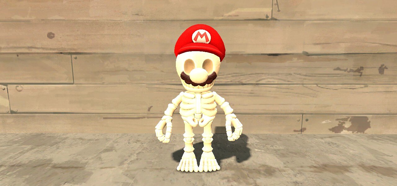 Mario (Skeleton) by Th3M4nW1thN0N4m3 on DeviantArt