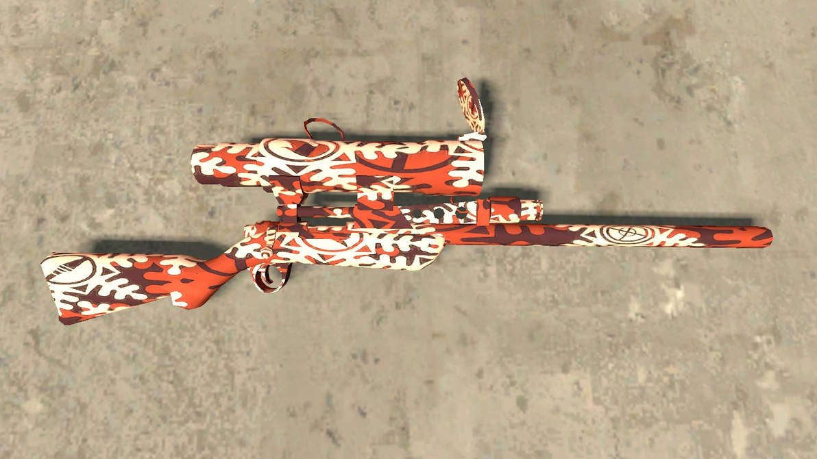 Snow Covered Sniper Rifle (RED) by Th3M4nW1thN0N4m3 on DeviantArt