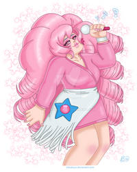 Rose Quartz as Crystal Jem