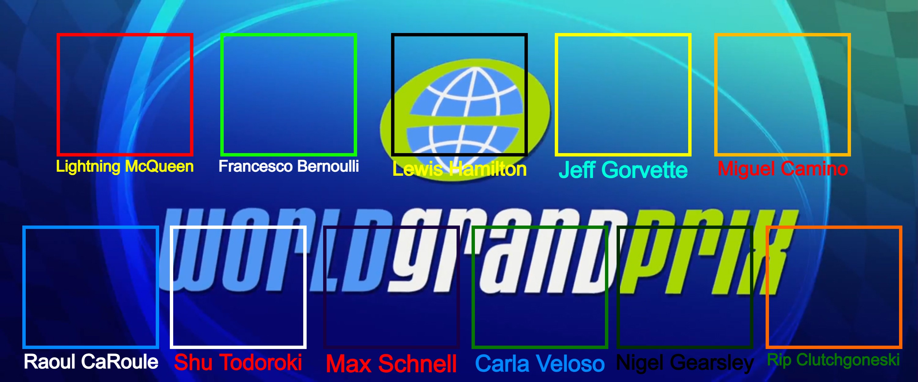 World Grad Prix World Grand Prix Cast Meme - Blank by GodzillaFan2028 on DeviantArt
