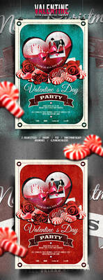 Valentine's Day Flyer/Poster Vintage Vol.1