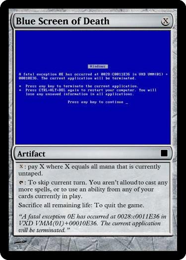 MTG: Blue Screen of Death 01