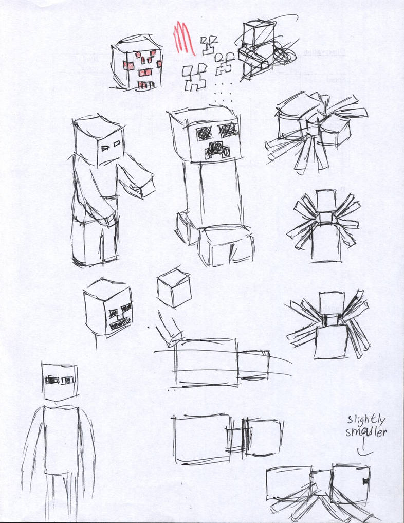 Minecraft Mobs By Artception On DeviantArt