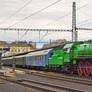 Green locomotive