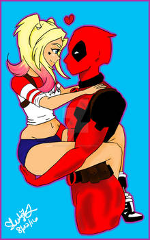 Harley+deadpool