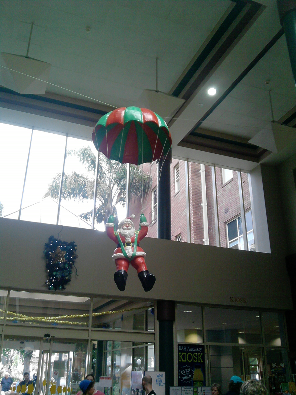 Santa Dropping in at hospital