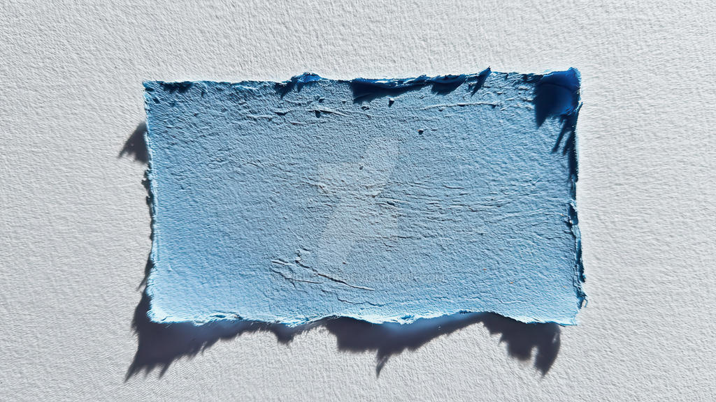 A piece of rectangular drawing paper painted with