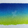 A loose rectangular gradient painted using waterco