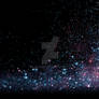 Abstract Fireworks Background And Space For Text -