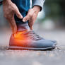 Joint pain Arthritis and tendon problems. a man to