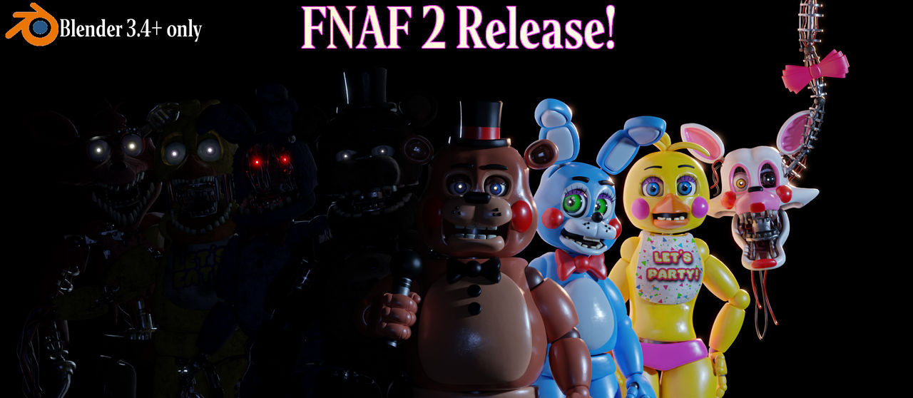 FNaF 1 Emodels Retexture Download C4d by souger222 on DeviantArt