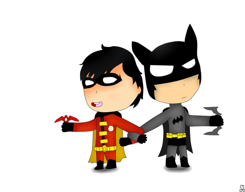 Chibi Robin Robin y Batman Chibis by ludmilabb2 on DeviantArt