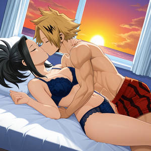 Denki Momo Kissing