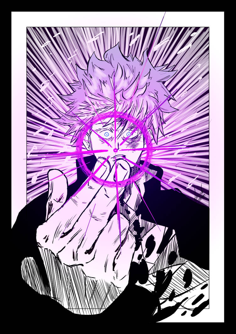 Satoru Gojo (jujutsu kaisen) hollow purple by GustavoSantos01 on DeviantArt