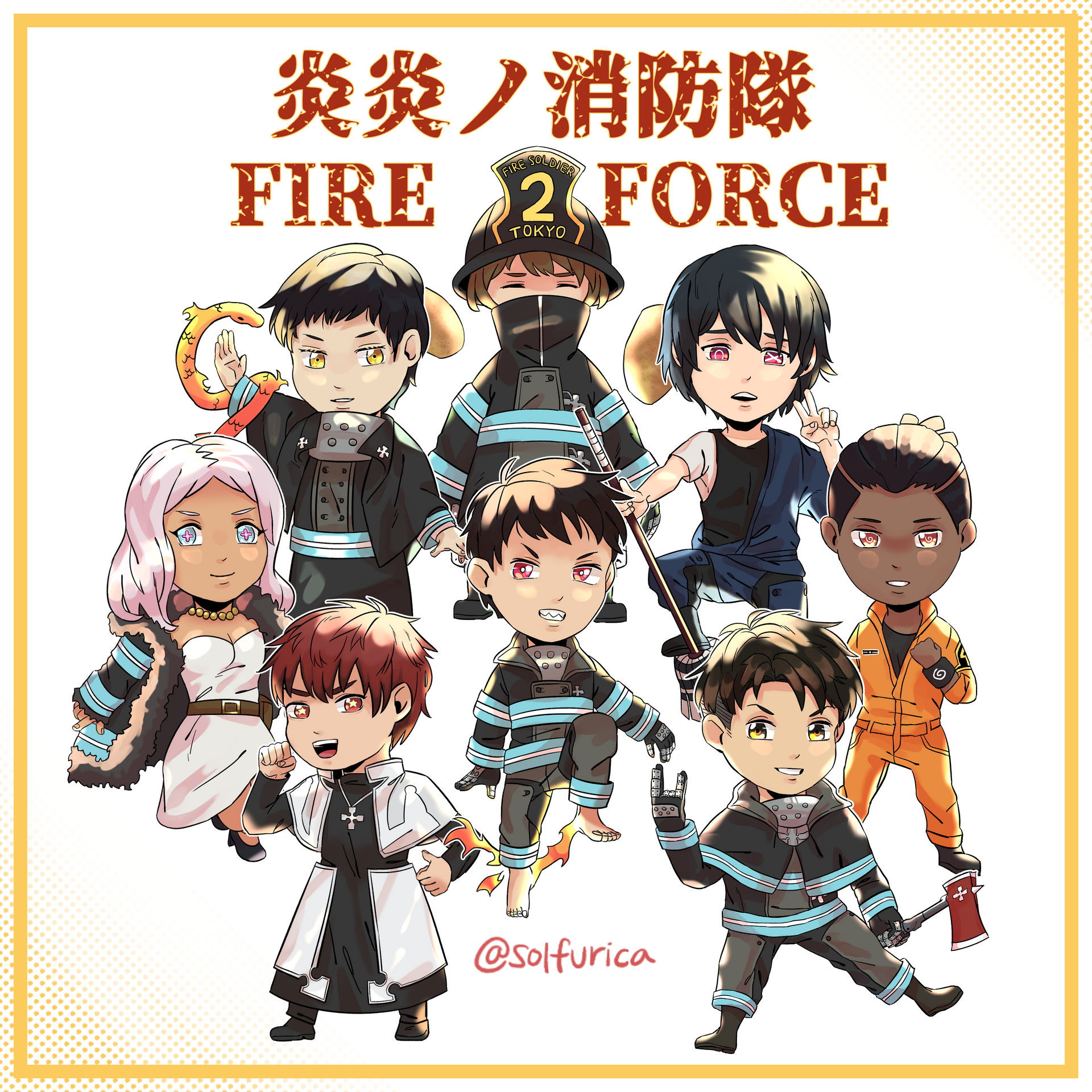 fire force  Character art, Chibi, Character design