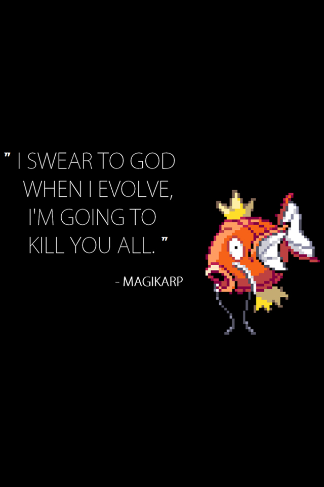 Magikarp quote for iOS