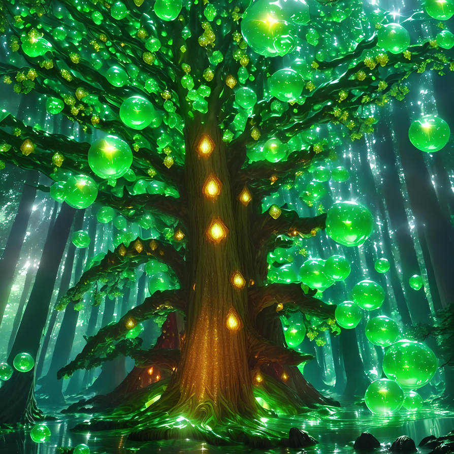 Immutable Tree The sacred green tree of eternal youth by CapPollution on DeviantArt