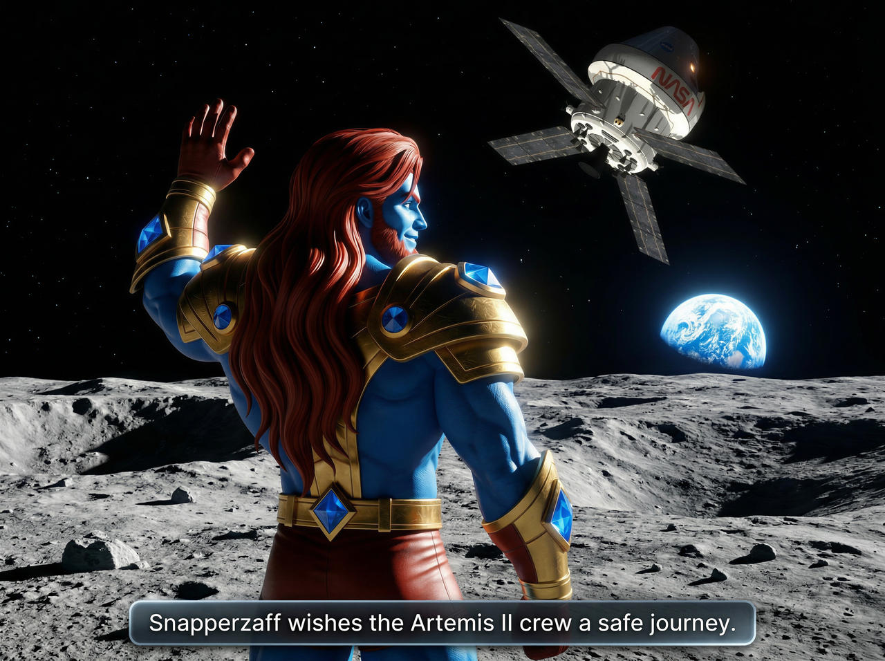 Snapperzaff wishes the Artemis II a safe journey