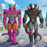 Majin Ozotto and Archon and Moro