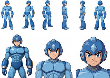 MegaMan - Anime - Ruby Spears - Template