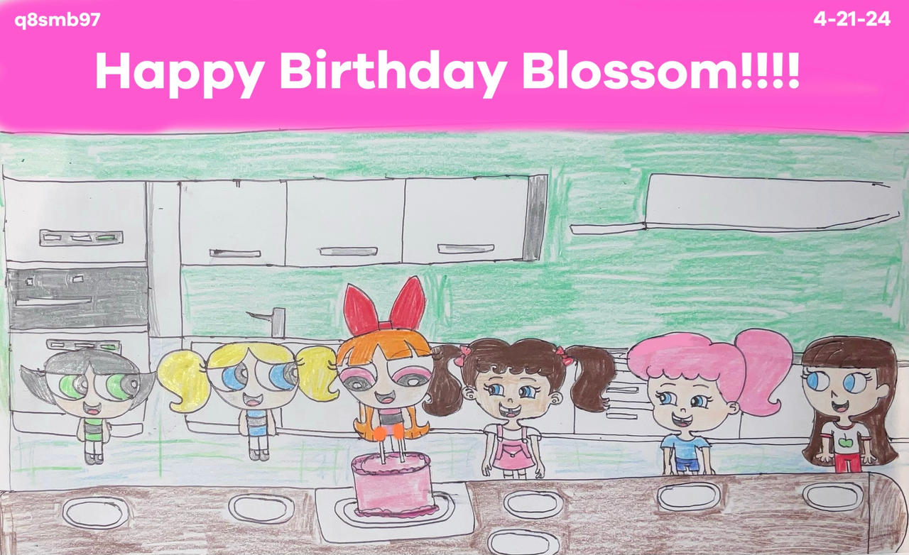 Happy Birthday Blossom aka Cathy Cavadini by q8smb97 on DeviantArt