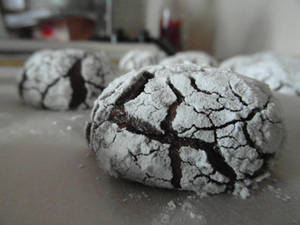 Christmas Crinkle Cookies