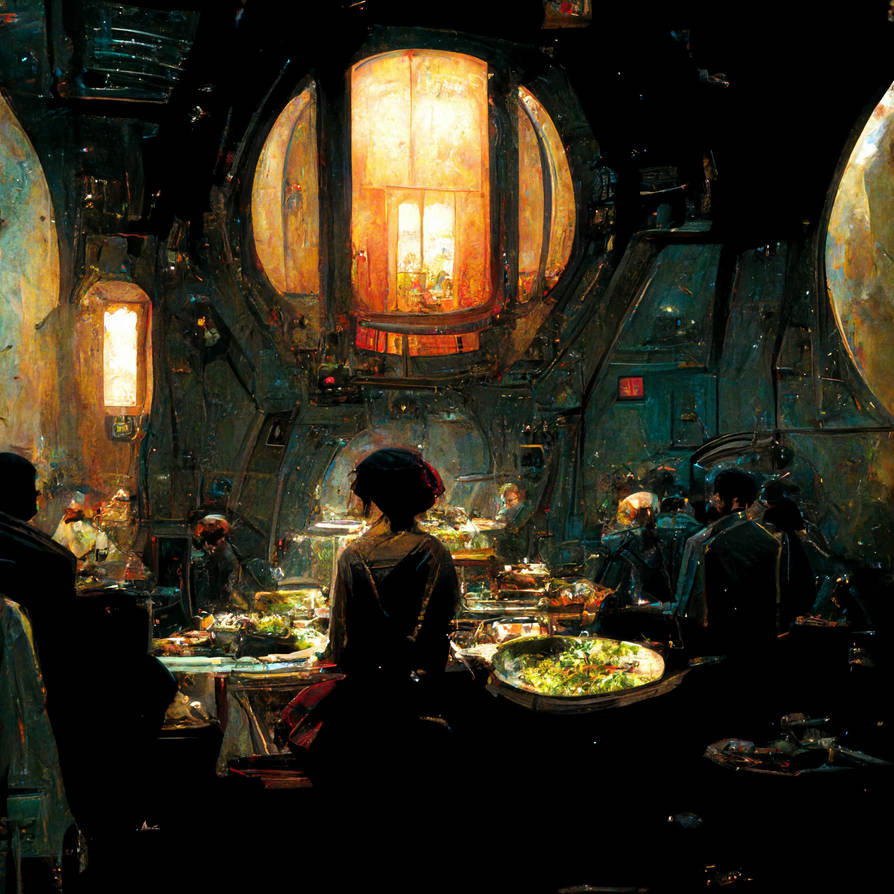 Spaceship dining room by RoricJunn on DeviantArt