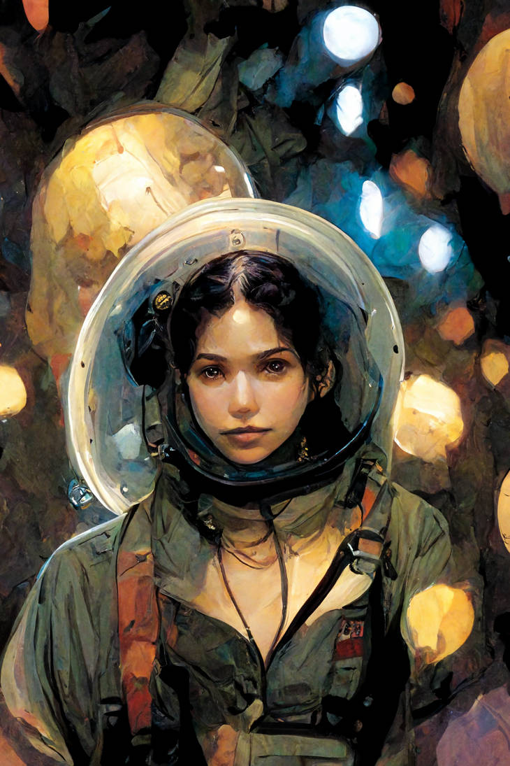 Space EVA worker by RoricJunn on DeviantArt