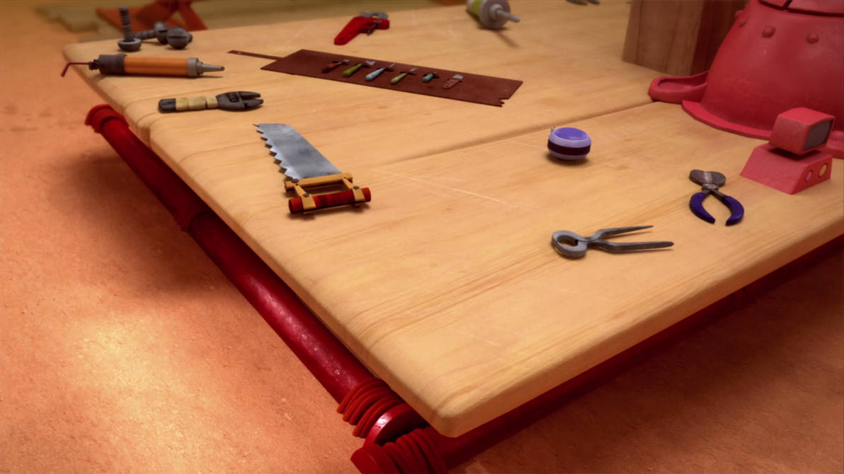 Tails Work Machine SB S1E23 Tails Workshop table by Mresc1 on DeviantArt