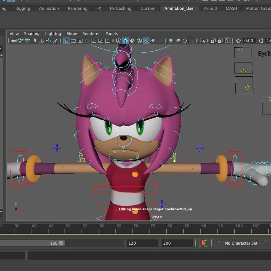 Project M2: Amy rig preview (Sonic Boom) by Mresc1 on DeviantArt