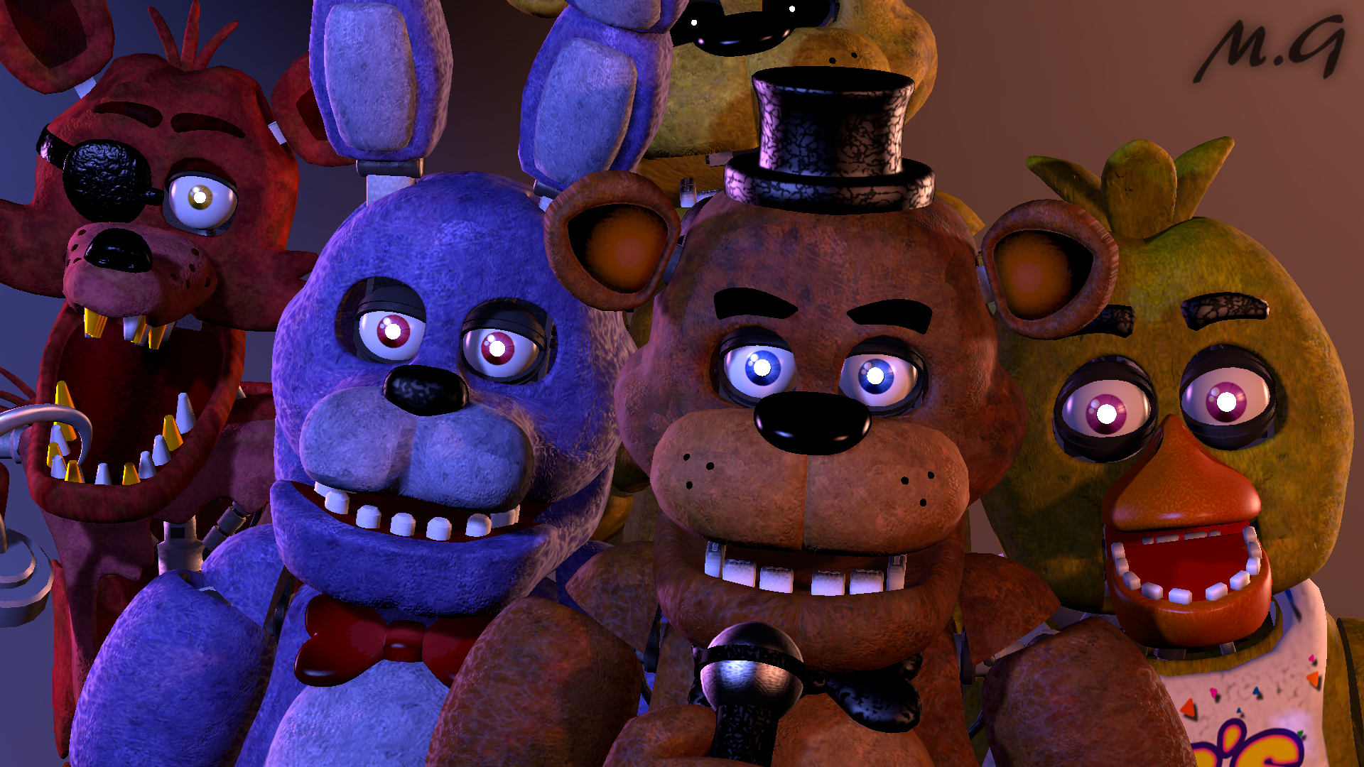 Remake Fnaf 1 Animatronics by Minecraftmichas3 on DeviantArt