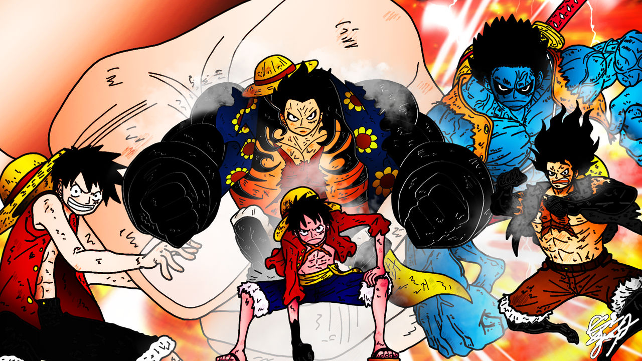 Luffy All Gears by QuinMF on DeviantArt