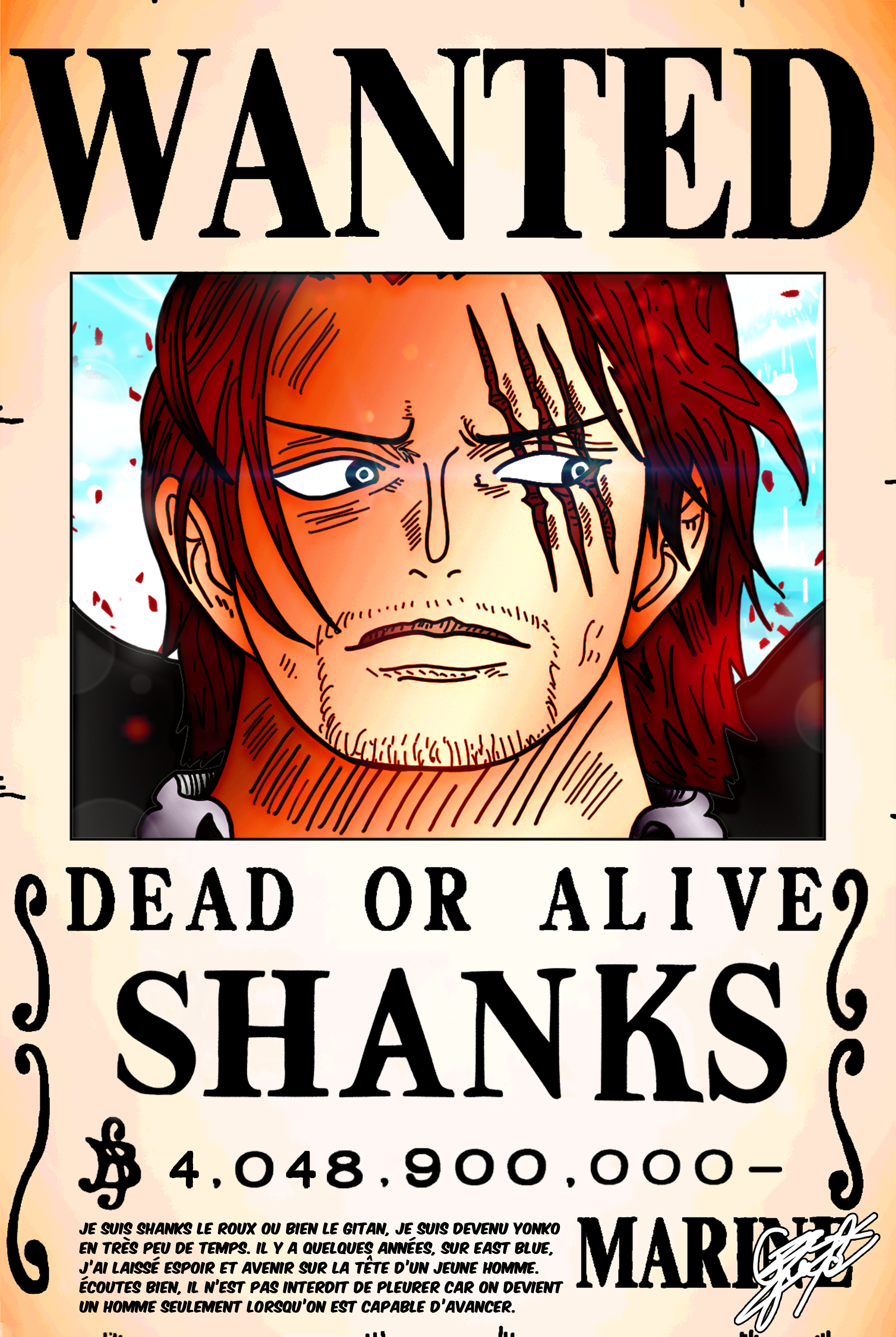 Wanted Poster The Yonko Shanks 4 0 Billion Berrys By Axel0w On Deviantart Wanted Poster The Yonko Shanks 4 0 Billion Berrys By Axel0w On Deviantart