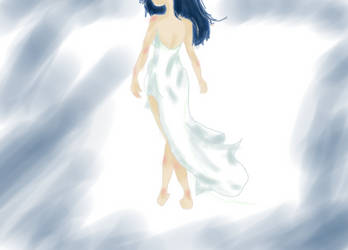 The girl with the white dress